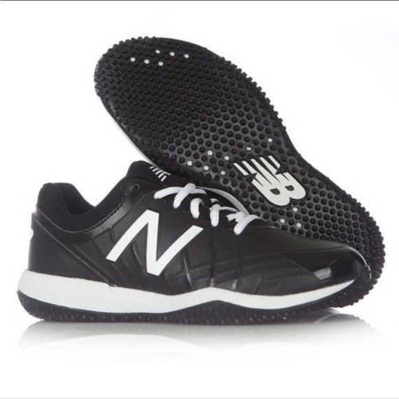 New Balance Youth Turf Trainer Black Baseball Shoes (TY4040K5) - Size 2.5 - Picture 1 of 14